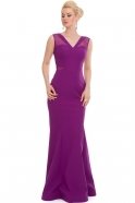 Длинное Вечернее Платье Пурпурный C7002