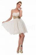Короткое Вечернее Платье Белый F5258