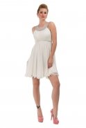 Короткое Вечернее Платье Белый F5273