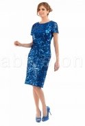 Короткое Вечернее Платье Ярко-синий F5248B