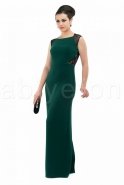 Длинное Вечернее Платье Изумрудно-зеленый S3539