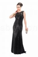 Длинное Вечернее Платье Черный M1393-01