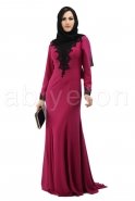 Длинное Вечернее Платье Пурпурный M1370