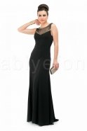 Длинное Вечернее Платье Черный R2069