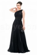 Длинное Вечернее Платье Черный F1052