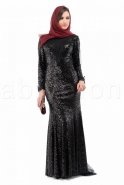 Вечерняя Одежда Хиджаб Черный M1392