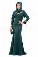 Вечерняя Одежда Хиджаб зелёный C6068