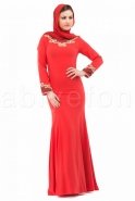 Вечерняя Одежда Хиджаб красный C6068