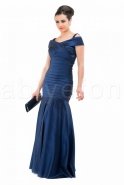 Длинное Вечернее Платье Темно-синий C6039