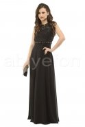 Длинное Вечернее Платье Черный S3771