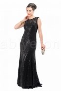 Длинное Вечернее Платье Черный M1393