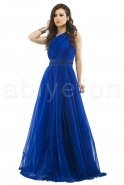 Длинное Вечернее Платье Ярко-синий F1052