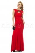 Длинное Вечернее Платье Красный-Золотой O7125