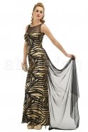 Длинное Вечернее Платье Золотой S3761