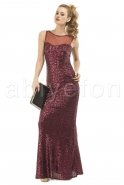 Длинное Вечернее Платье Бордовый S3755