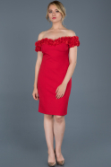 Короткое Платье На Приглашение красный ABK511