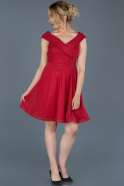 Короткое Платье На Приглашение красный ABK512