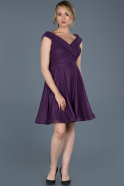 Короткое Платье На Приглашение Пурпурный ABK512