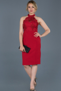 Короткое Вечернее Платье красный ABK396