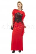 Длинное Вечернее Платье Темно-красный S3681