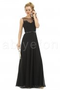 Длинное Вечернее Платье Черный S3700