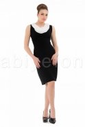 Короткое Вечернее Платье Черный C6012