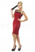 Короткое Вечернее Платье Бордовый M1380