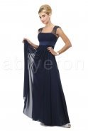 Длинное Вечернее Платье Темно-синий F941