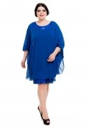 Вечернее Платье Большого Размера Ярко-синий C5050