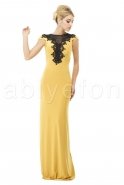 Длинное Вечернее Платье Лимонный O6790