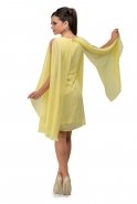 Короткое Вечернее Платье Лимонный N96670