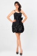 Короткое Вечернее Платье Черный P4694