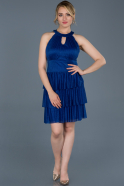 Короткое Выпускное Платье Ярко-синий ABK526