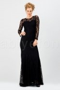 Длинное Вечернее Платье Черный C6002