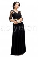 Длинное Вечернее Платье Черный S3638