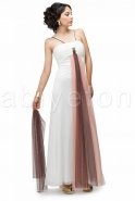 Длинное Вечернее Платье Белый S3643