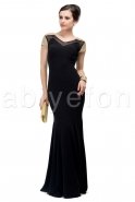 Длинное Вечернее Платье Черный O6885