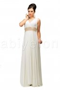 Длинное Вечернее Платье Белый F768