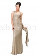 Длинное Вечернее Платье Золотой F848
