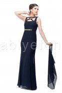 Длинное Вечернее Платье Темно-синий S3574