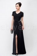 Длинное Вечернее Платье Черный O6847