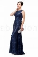 Длинное Вечернее Платье Темно-синий M1362