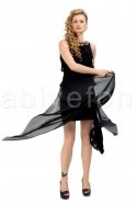 Длинное Вечернее Платье Черный F5136