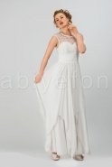 Длинное Вечернее Платье Белый S3471