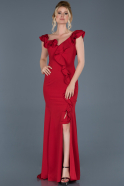 Длинное Помолвочное Платье красный ABU626