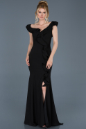 Длинное Помолвочное Платье Черный ABU626