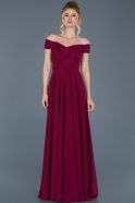 Длинное Помолвочное Платье Сливовый ABU012