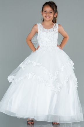 Детские Свадебные Платья Белый AN30020