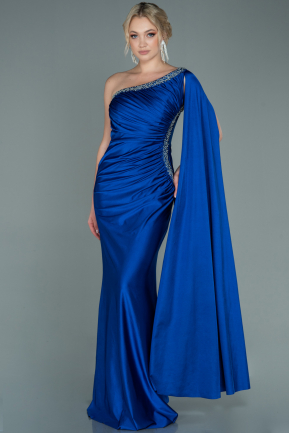 Длинное Вечернее Платье Ярко-синий ABU2663