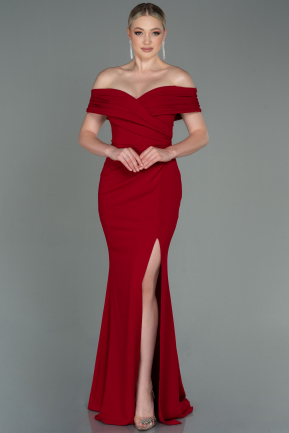 Длинное Вечернее Платье красный ABU3156